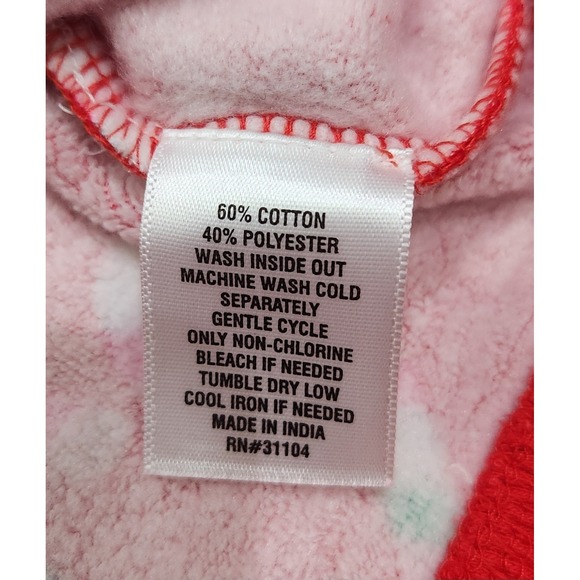 Girls Hoodie Candy Cane Hearts‎ Red Holiday Cabana By Crown & Ivy Christmas 3T - Picture 5 of 6